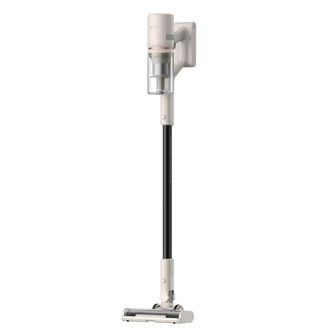 Dreame U10 belaidis dulkių siurblys stovi net be stovo taip nereikia ramstyti i sienas